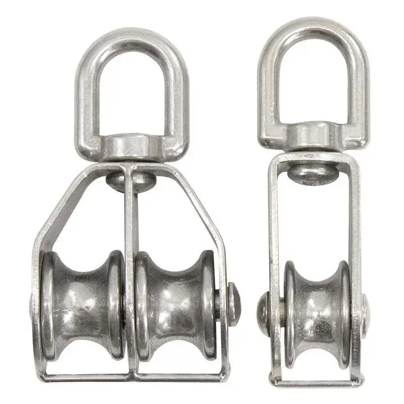 Single at Double Heavy Duty Lifting Pulley Block