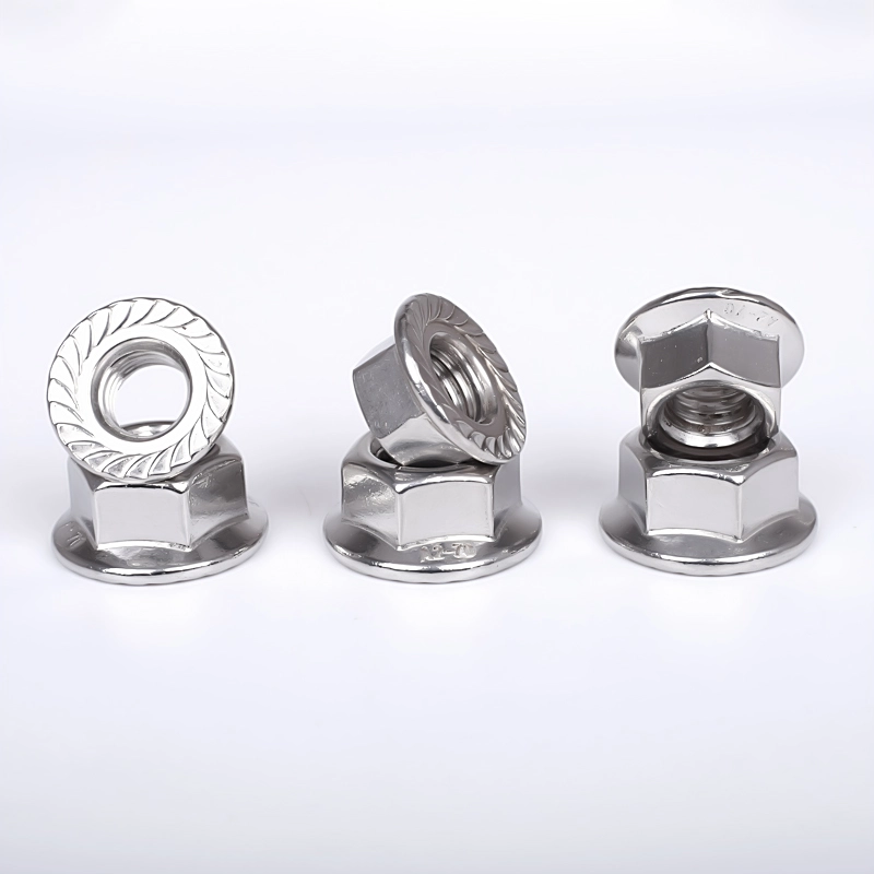 Hindi kinakalawang na asero Flange Nut DIN 6923