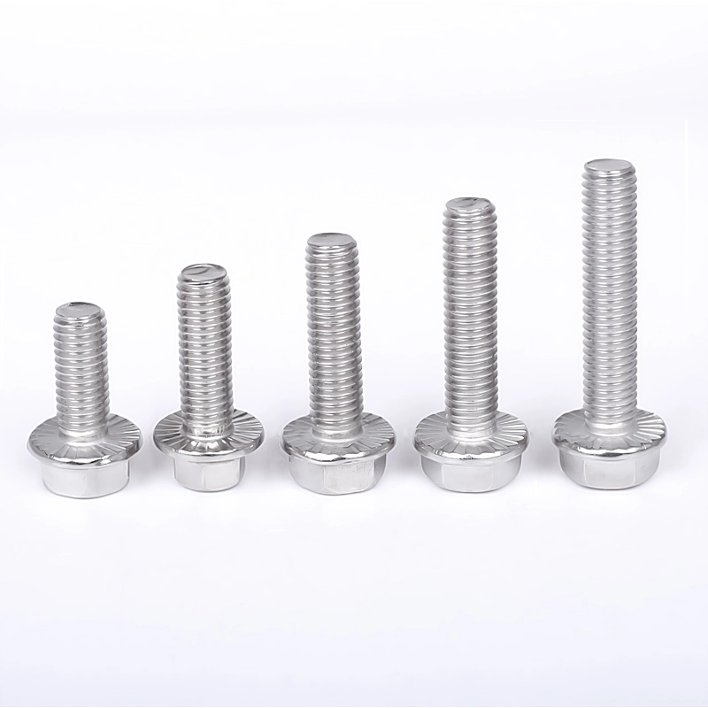 Stainless Steel Hex Flange Bolt DIN 6921 Buong Thread